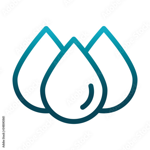 donation blood drops laboratory science and research gradient style icon