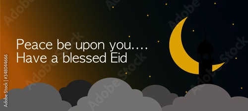 Eid Mubarak Wish Vector