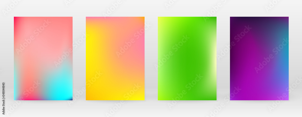 Pastel Soft. Rainbow Gradient Set Color Background