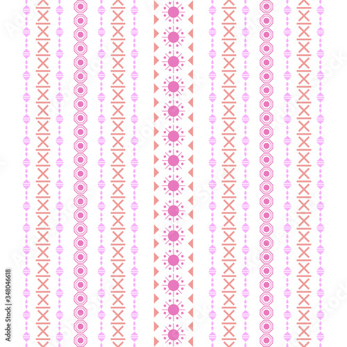 Modern stitches pattern on embroidery design for living room wall decor.
