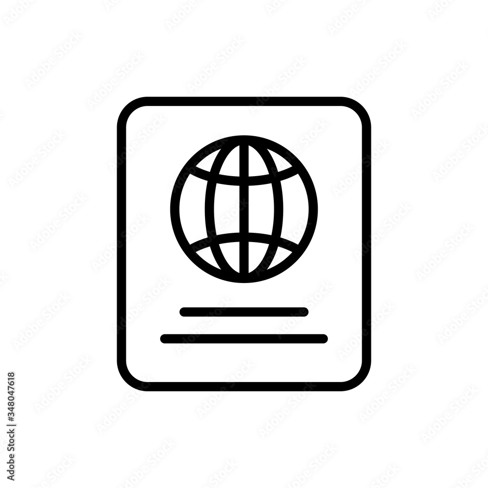 Passport Icon Design Vector Template Passport Icon Design Vector Template