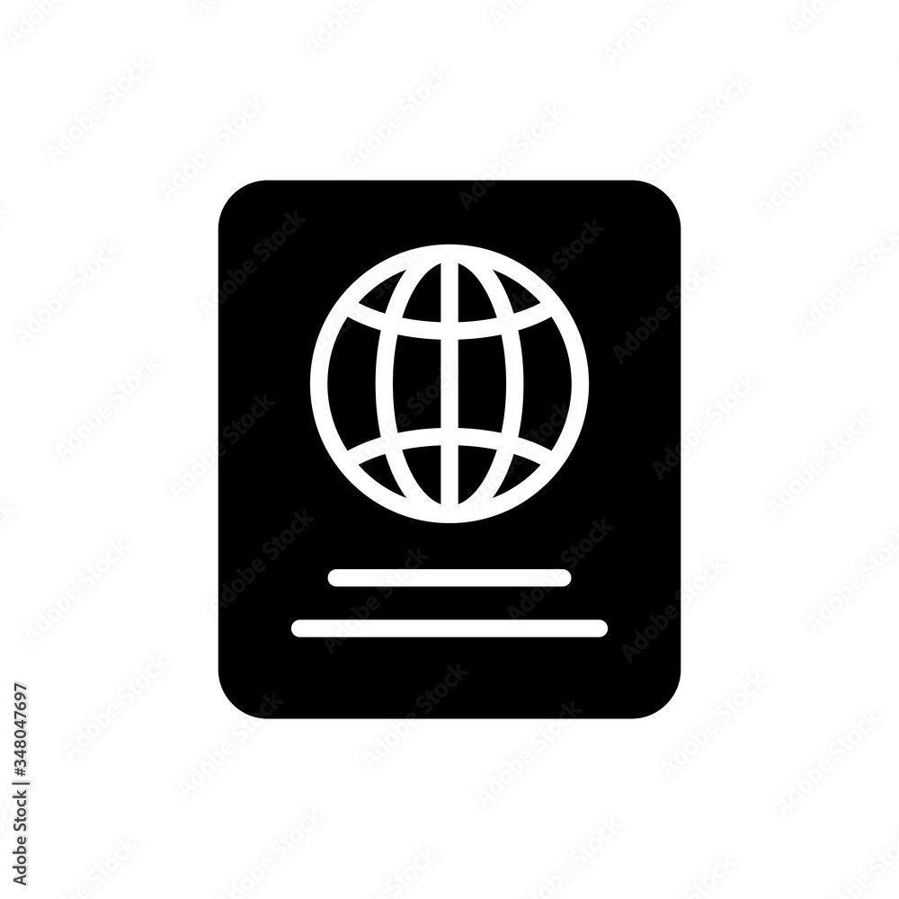 Passport Icon Design Vector Template Passport Icon Design Vector Template