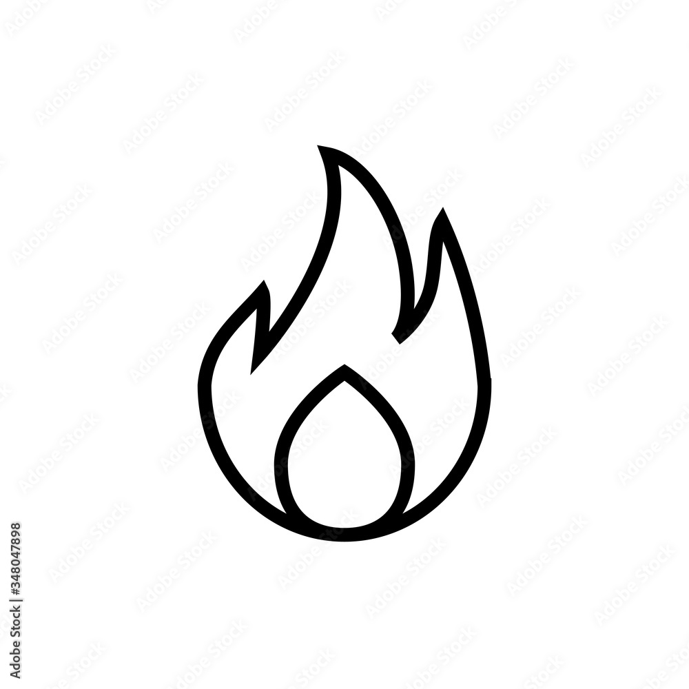 Fire Icon Design Vector Template Fire Icon Design Vector Template
