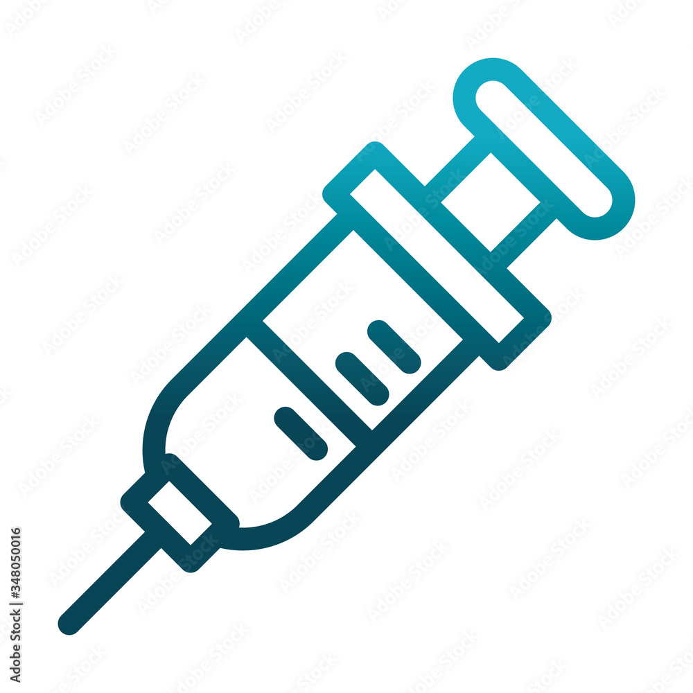 medical syringe laboratory science and research gradient style icon medical syringe laboratory science and research gradient style icon