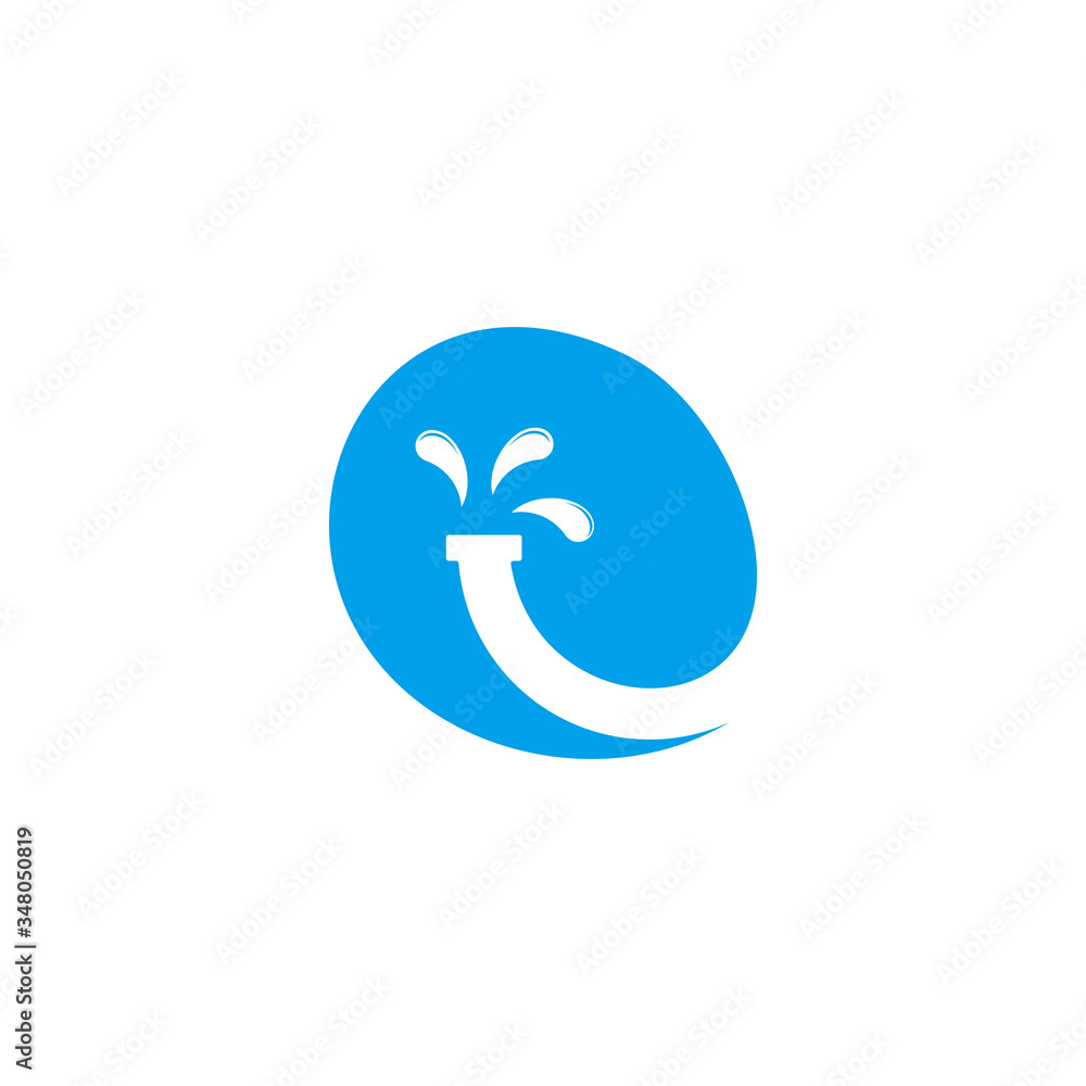 abstract water pipe simple round symbol logo vector abstract water pipe simple round symbol logo vector