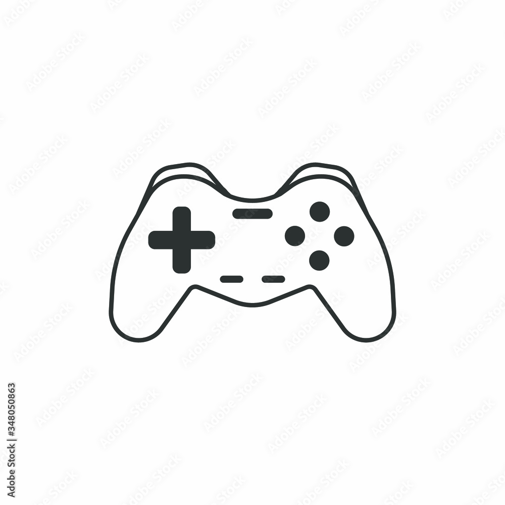 Video game control line style icon vector illustration design. Joystick to game console. Control panel. Consumer goods. Commodities. Flat controller gaming graphic. Logo. Video game control line style icon vector illustration design. Joystick to game console. Control panel. Consumer goods. Commodities. Flat controller gaming graphic. Logo.