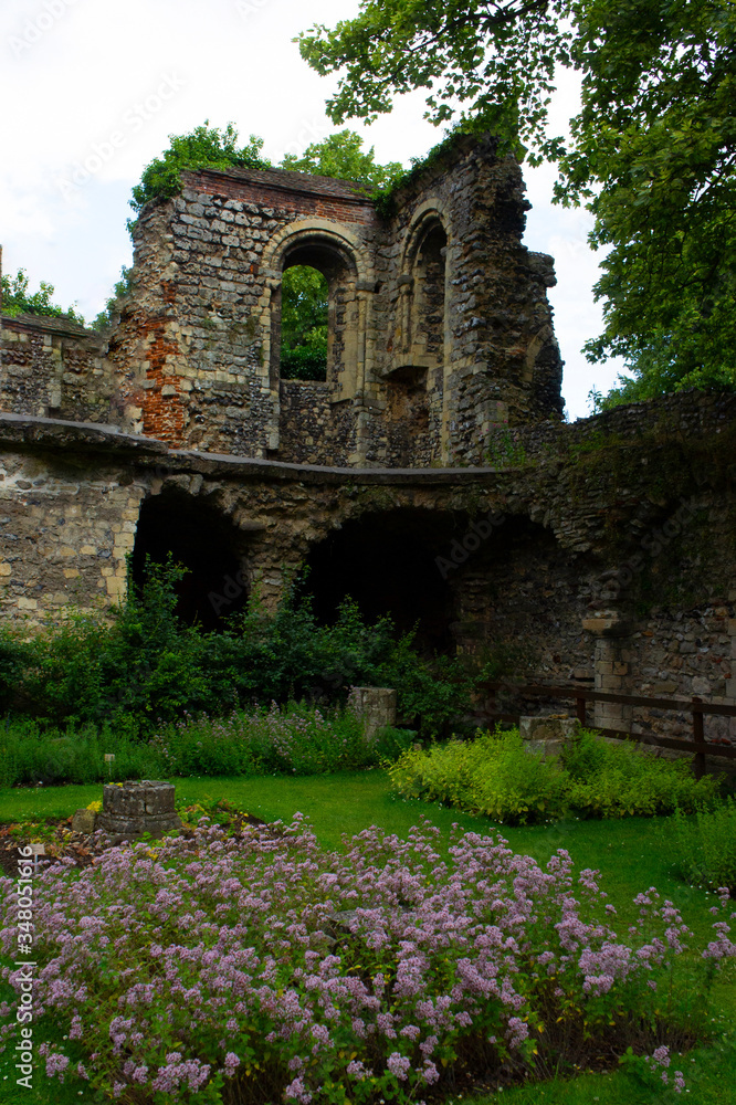 Corner of Dormitory Ruins Canterbury Cathedral
