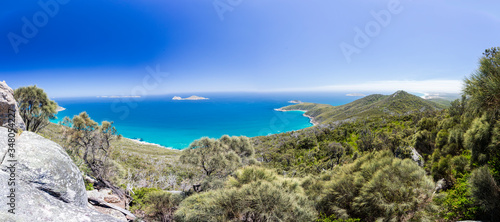 The view from Sparkes Lookout at Wilsons Promontory National Park, Victoria, Australia. photo