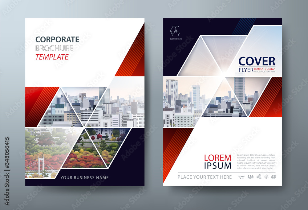 Annual report brochure flyer design, Leaflet presentation, book cover