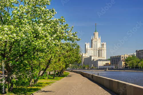 View of Kosmodamianskaya Embankment and the House on Kotelnicheskaya Embankment photo