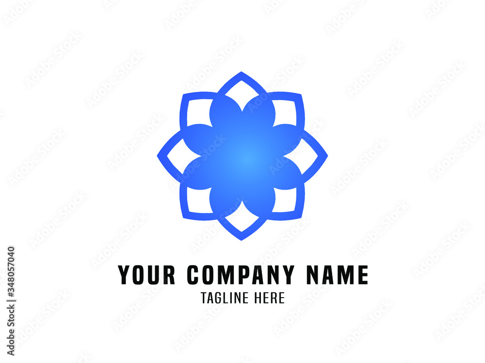 Abstract Logo Vector Gradient Flower Abstract Logo Vector Gradient Flower