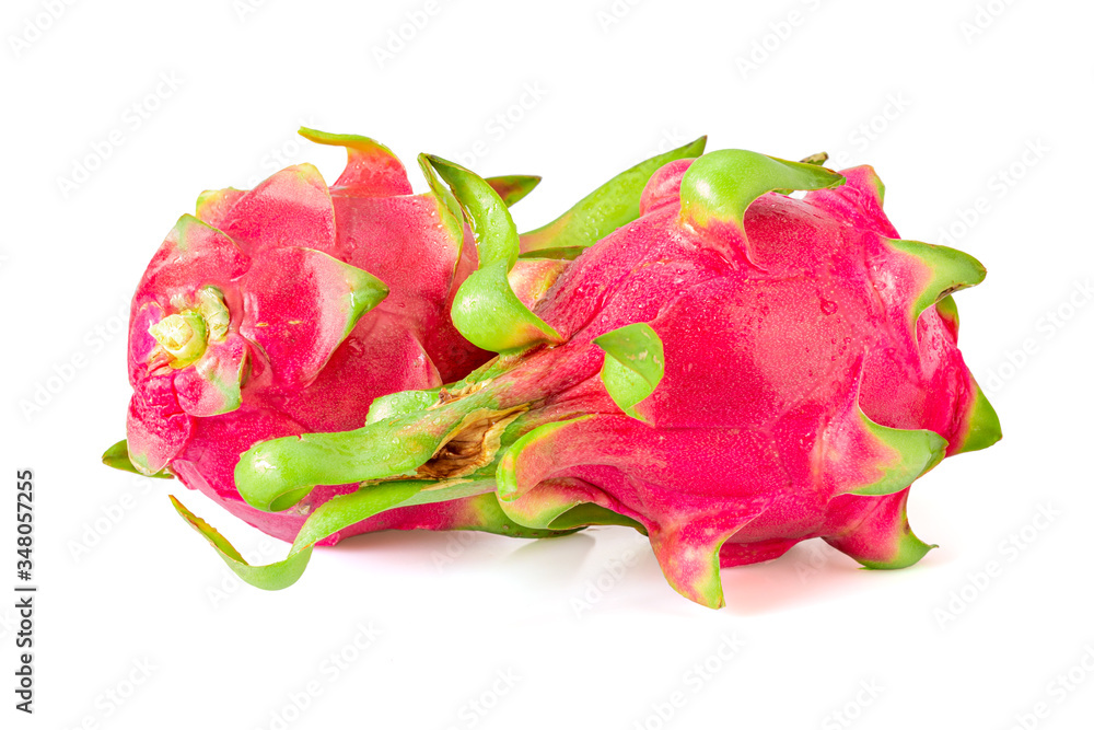 Dragon fruit, also called pitaya with isolated on a white background. Inclouding clipping path. Dragon fruit, also called pitaya with isolated on a white background. Inclouding clipping path.