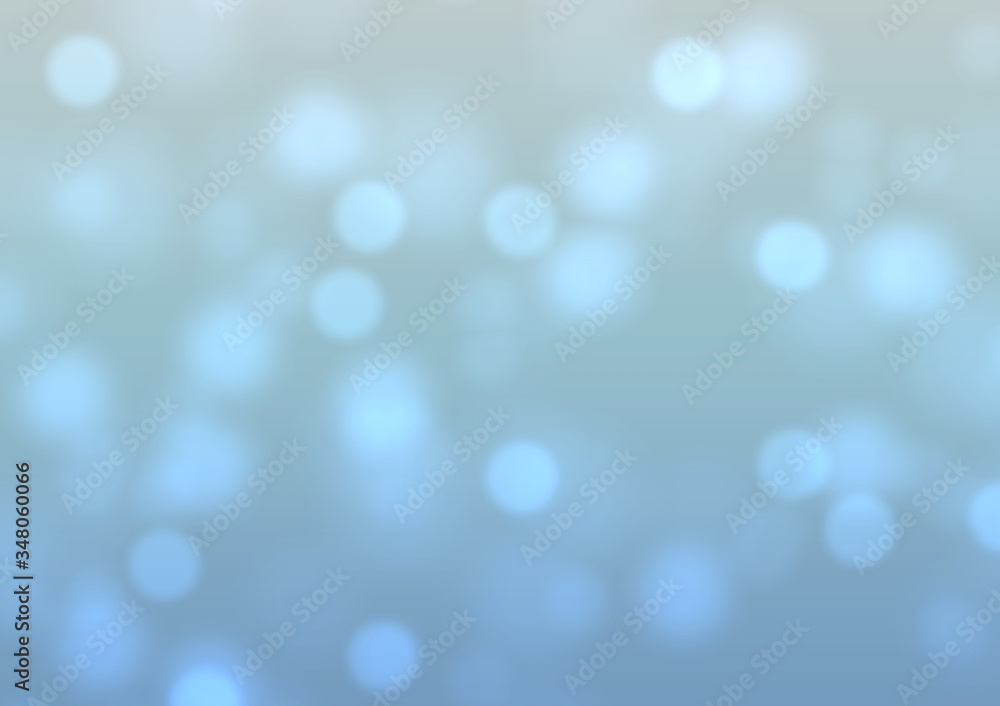 シンプルな青色の光ボケの背景素材