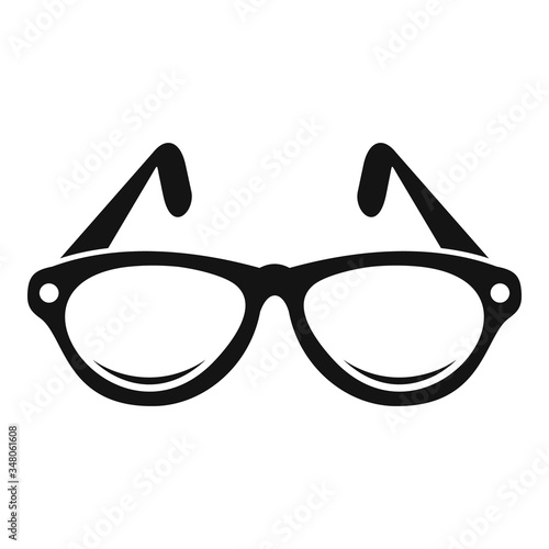 Examination eyeglasses icon. Simple illustration of examination eyeglasses vector icon for web design isolated on white background