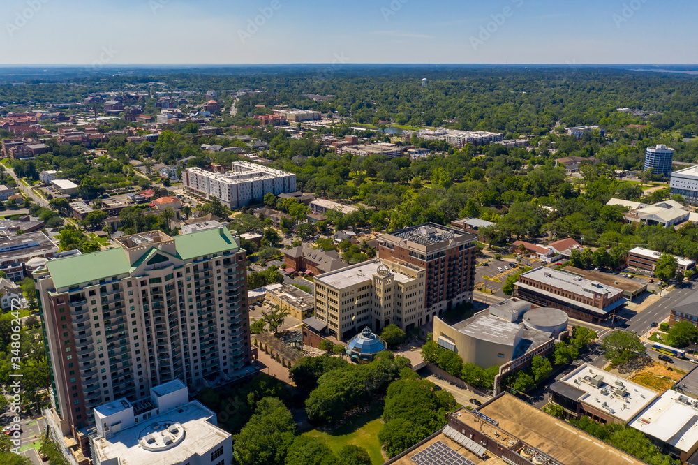 Aerial photo apartments at Downtown Tallahassee FL