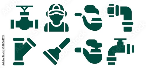 sewerage icon set