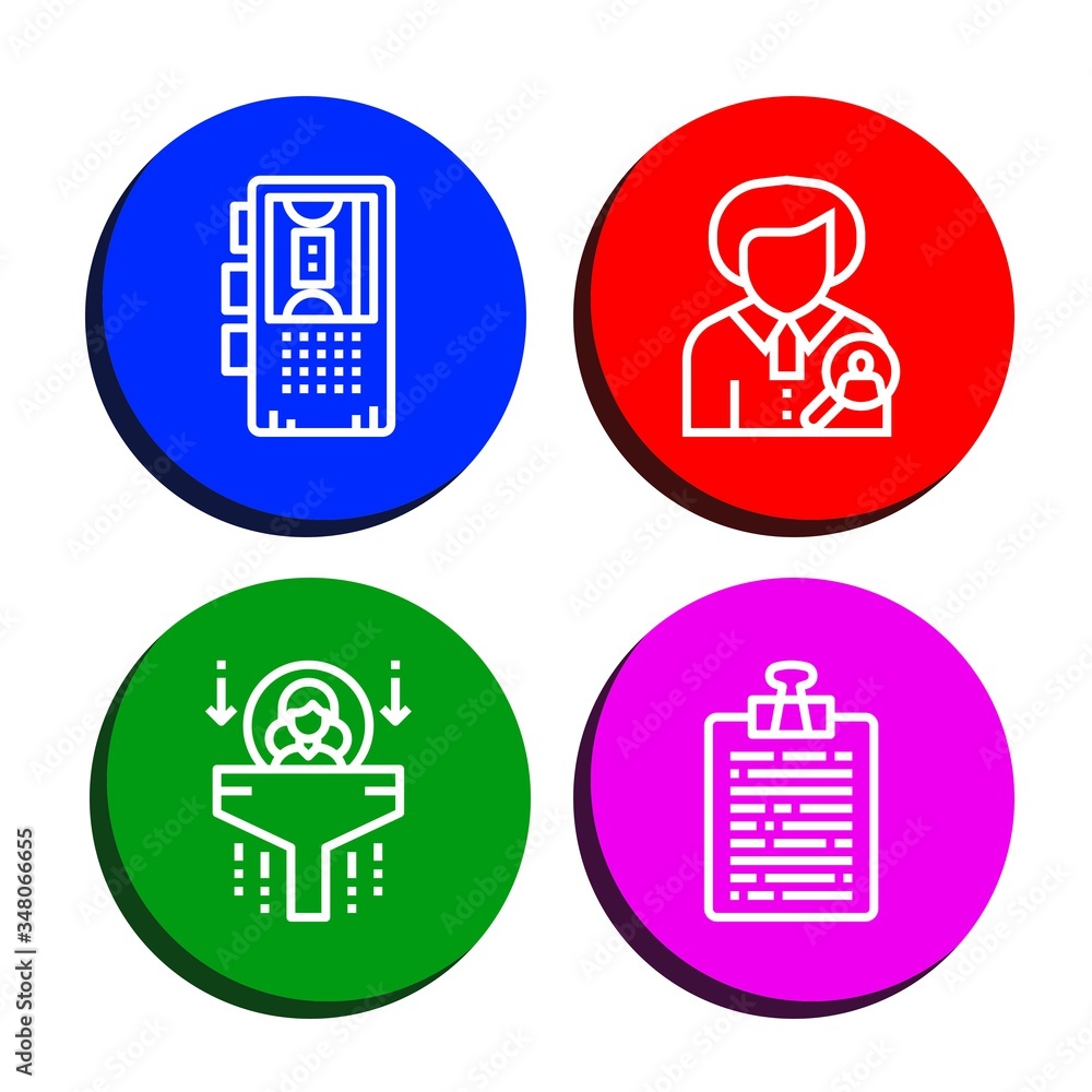 interview icon set interview icon set