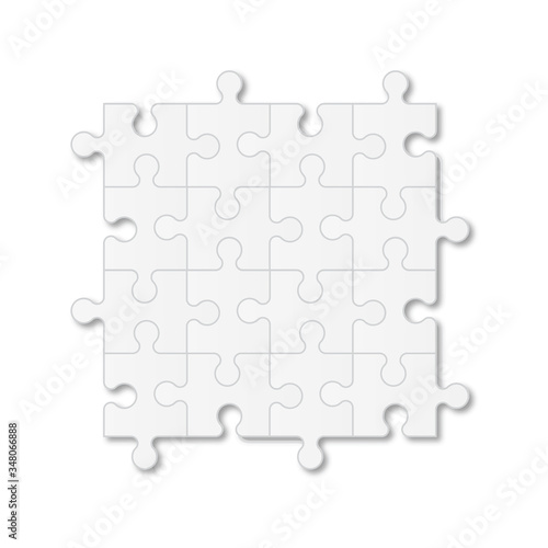 Set puzzle pieces. Texture mosaic background. Vector