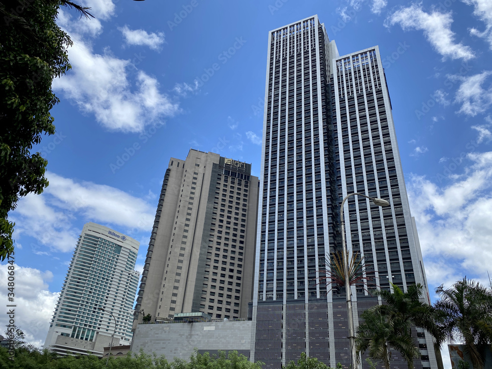Kuala Lumpur, Malaysia - January 4, 2020, Excursion trip, buildings in the city Kuala Lumpur, Malaysia - January 4, 2020, Excursion trip, buildings in the city