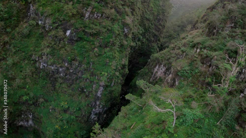 Slow Motion FPV Aerial Race Drone Dive of Waterfall into Secluded Swimming Hole in the Jungle Hike Slow Motion FPV Aerial Race Drone Dive of Waterfall into Secluded Swimming Hole in the Jungle Hike