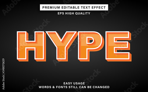 hype text effect