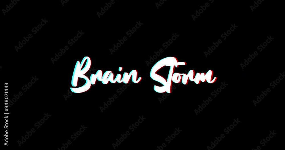 Brain Storm Text Glitch Effect Animation on Black Background
-4K Resolution Brain Storm Text Glitch Effect Animation on Black Background
-4K Resolution