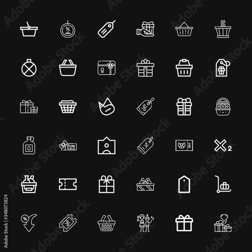 Editable 36 offer icons for web and mobile