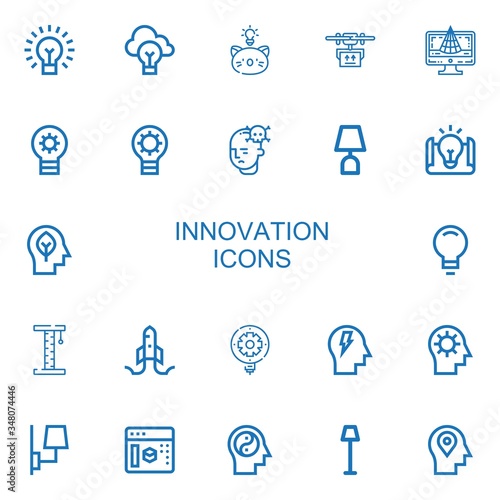 Editable 22 innovation icons for web and mobile