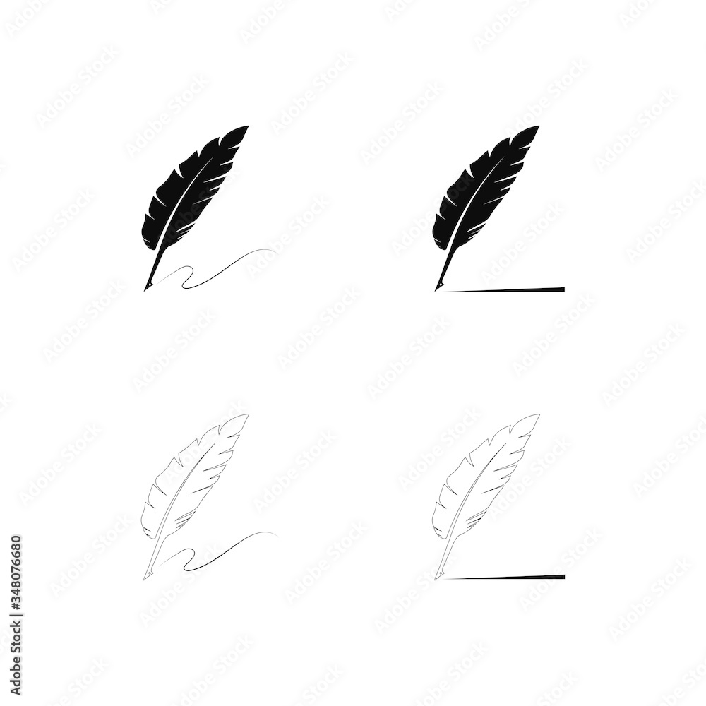 feather pen logo feather pen logo