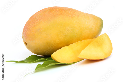 Mango isolated on white background.