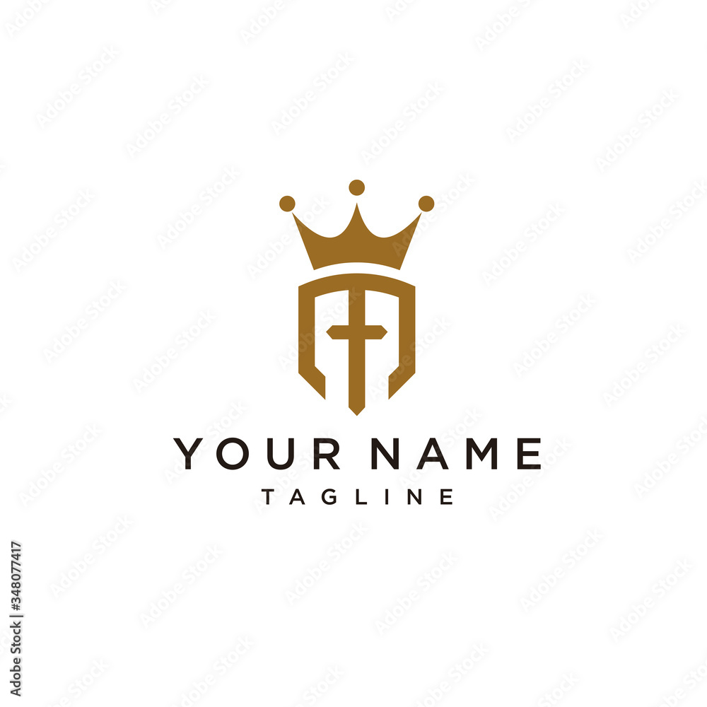 Premium Vector  A logo for a company called maximum king logo monogram  letter m and king