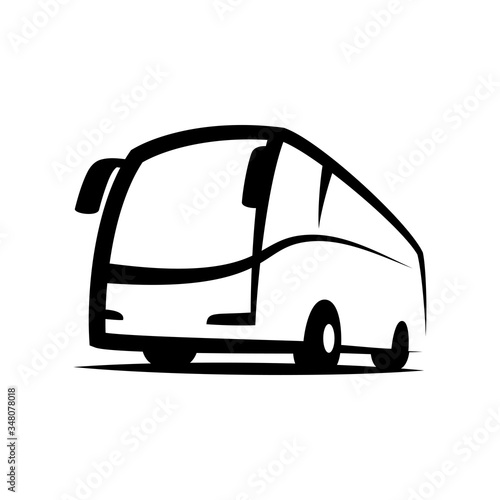 Autobus logo wektor.