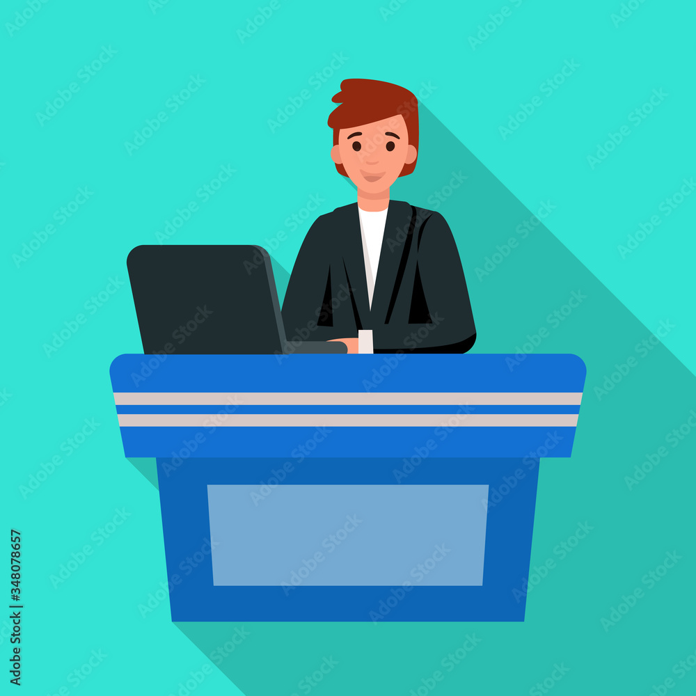 Isolated object of presenter and show sign. Web element of presenter and man vector icon for stock. Isolated object of presenter and show sign. Web element of presenter and man vector icon for stock.