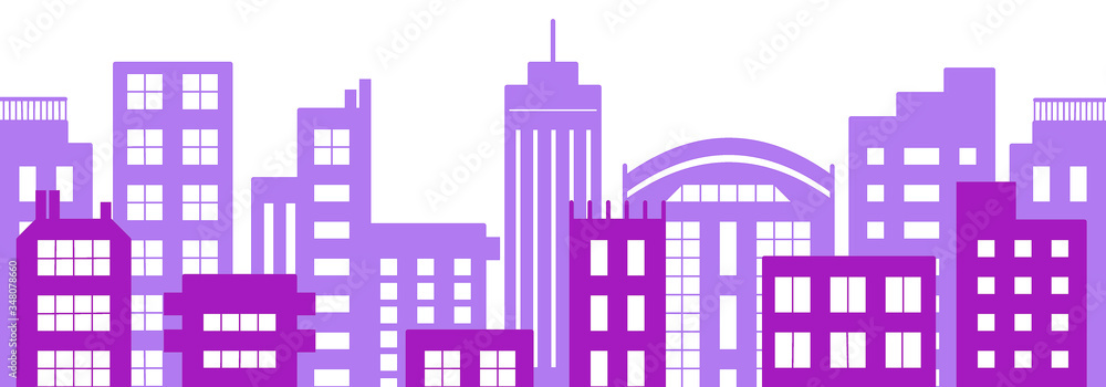 都会 街並み 壁紙 パープル 紫 パターン 素材 Stock Illustration Adobe Stock