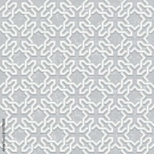 Wallpaper Mural Geometric Pattern with Light Grey Background, Vector Illustration Torontodigital.ca