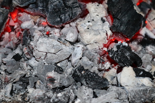 fire in the fireplace