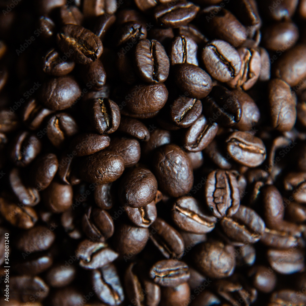 coffee beans, macro shot, background coffee beans, macro shot, background