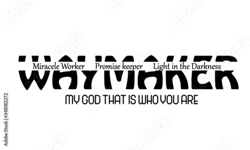 Christian faith, Typography for print or use as poster, card, flyer or T Shirt 