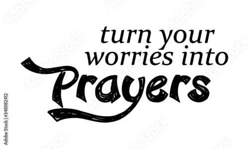 Christian faith, Typography for print or use as poster, card, flyer or T Shirt 