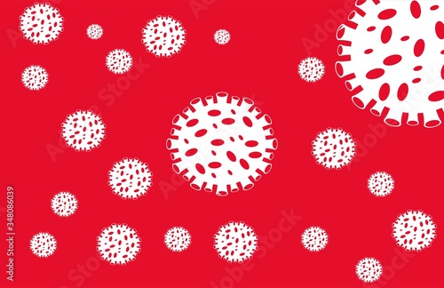 Covid 19 coronavirus design sign banner