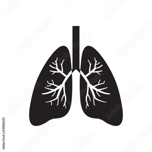 lung icon a vector design illustration 