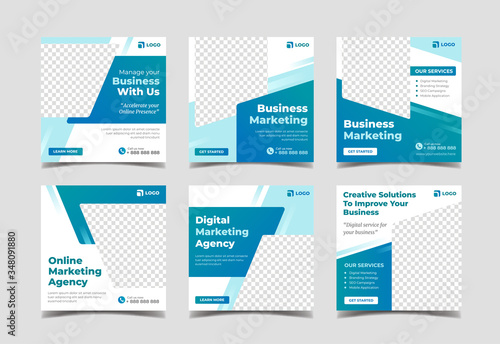 Digital business marketing social media banner