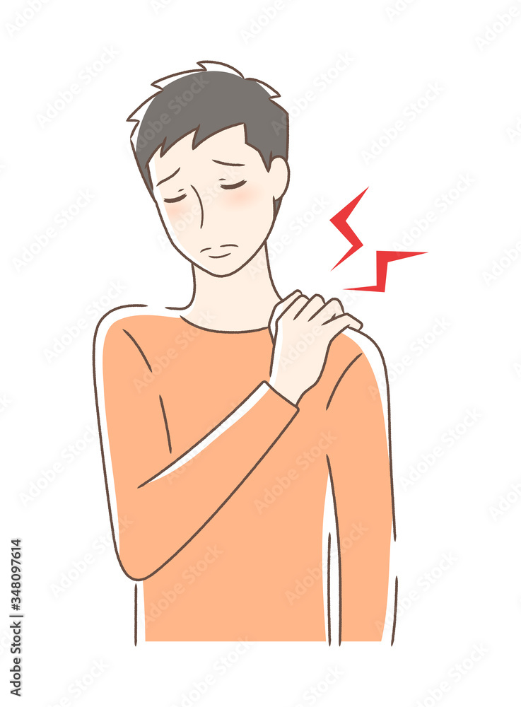 肩こりに悩む男性
