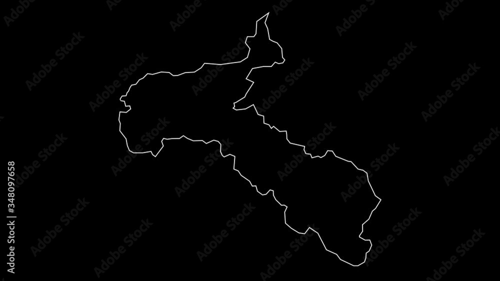 San Jose Costa Rica map outline animation San Jose Costa Rica map outline animation