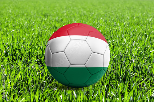 Hungary Flag on Soccer Ball