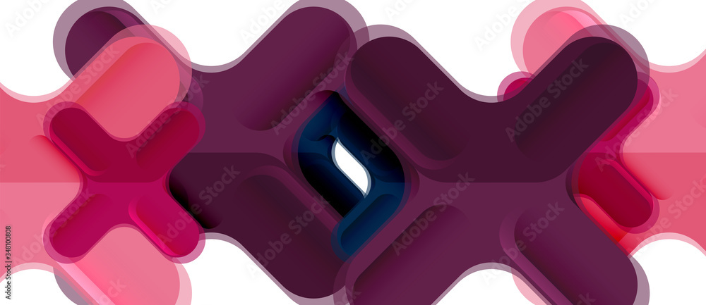 Glossy multicolored plastic style cross composition, x shape design, techno geometric modern abstract background. Trendy abstract layout template Glossy multicolored plastic style cross composition, x shape design, techno geometric modern abstract background. Trendy abstract layout template