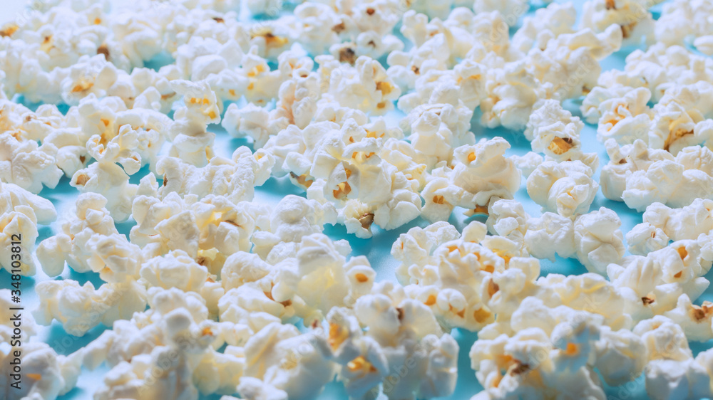 Popcorn background. Selective focus. Popcorn background. Selective focus.