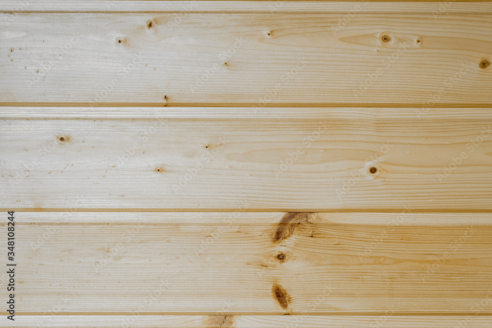 Obraz premium the texture of the wood and planks in the house varnished