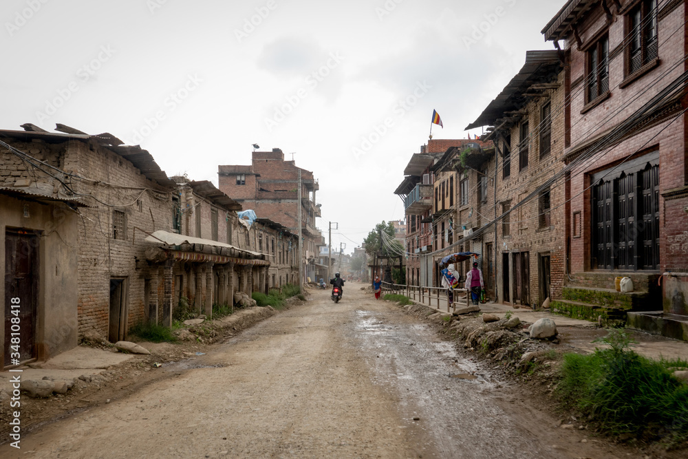 Dirt Road in a Historic Part of Nepal