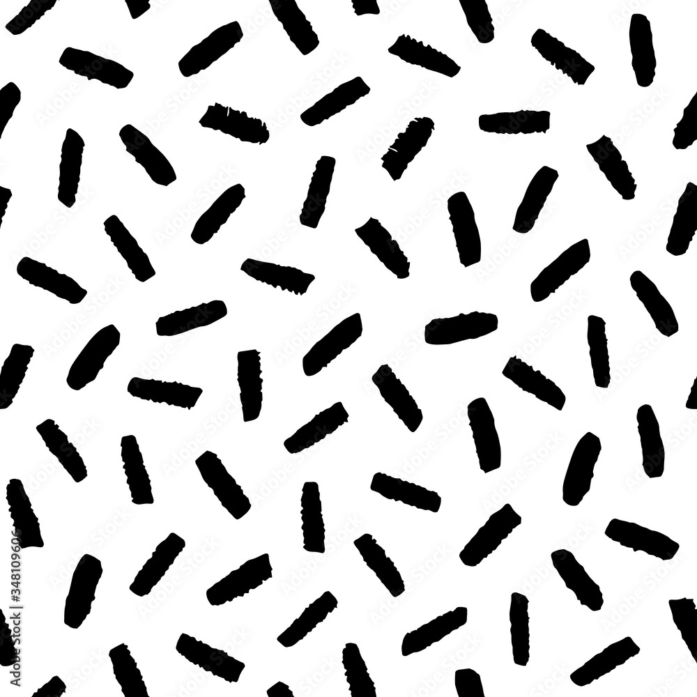 Black and white abstract hand drawn seamless pattern Black and white abstract hand drawn seamless pattern